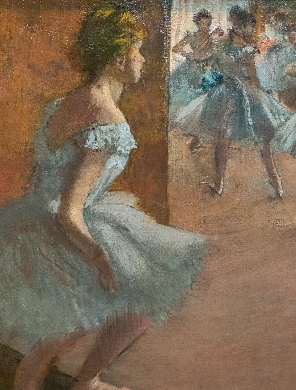 Merdivenleri tırmanan dansçılar (detay). 1886 ve 1888 arası. Tuval üzerine yağlı boya. by Edgar Degas
