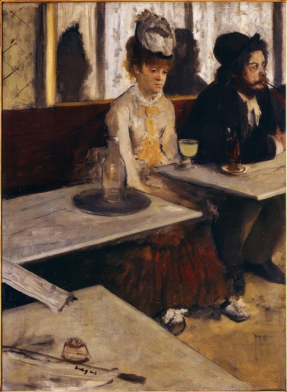 Bir kafede veya Absinthe