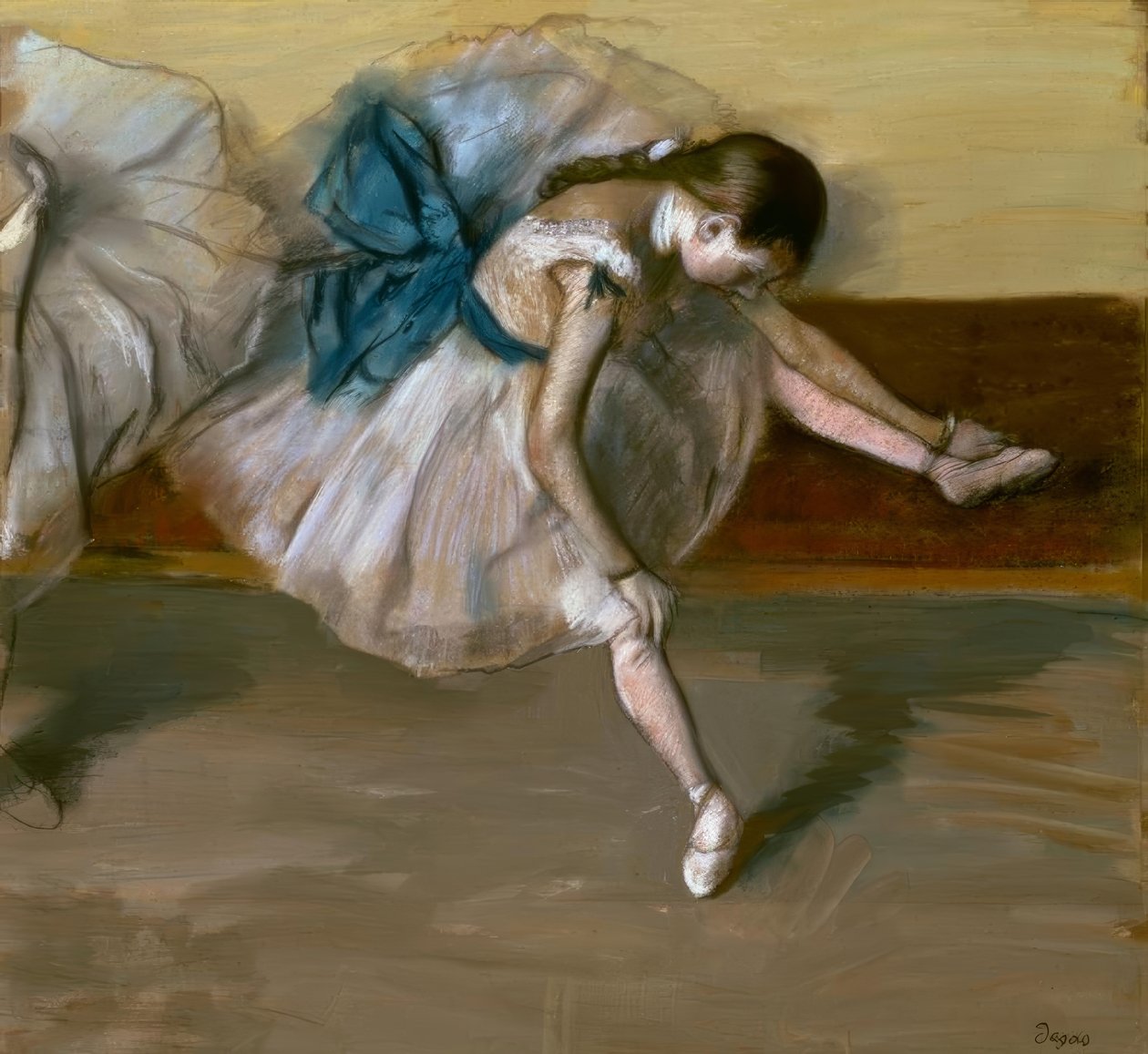 Dansçı dinlenme by Edgar Degas