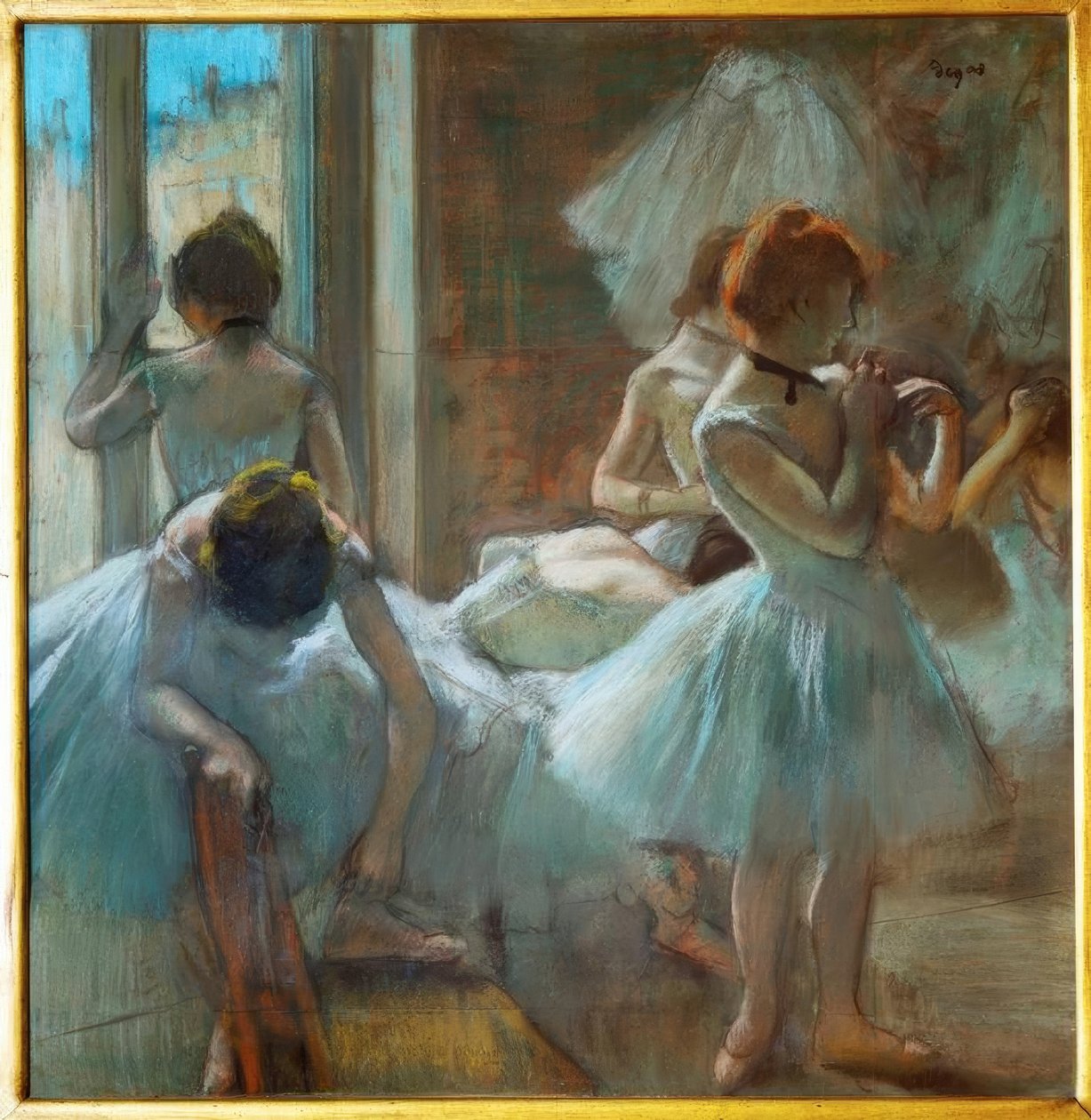 Dinlenen dansçılar by Edgar Degas