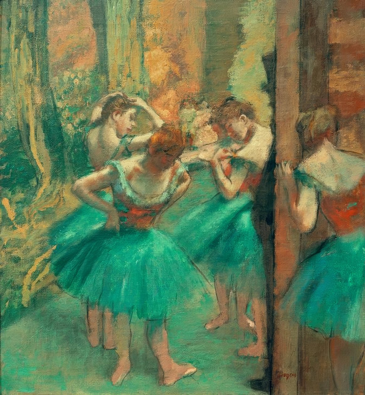pembe dansçılar by Edgar Degas