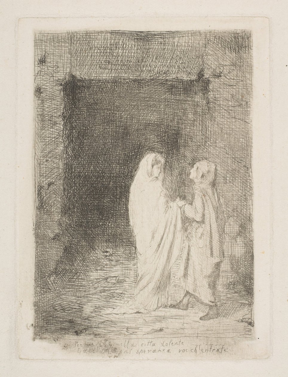 Dante ve Virgil, 1857. by Edgar Degas