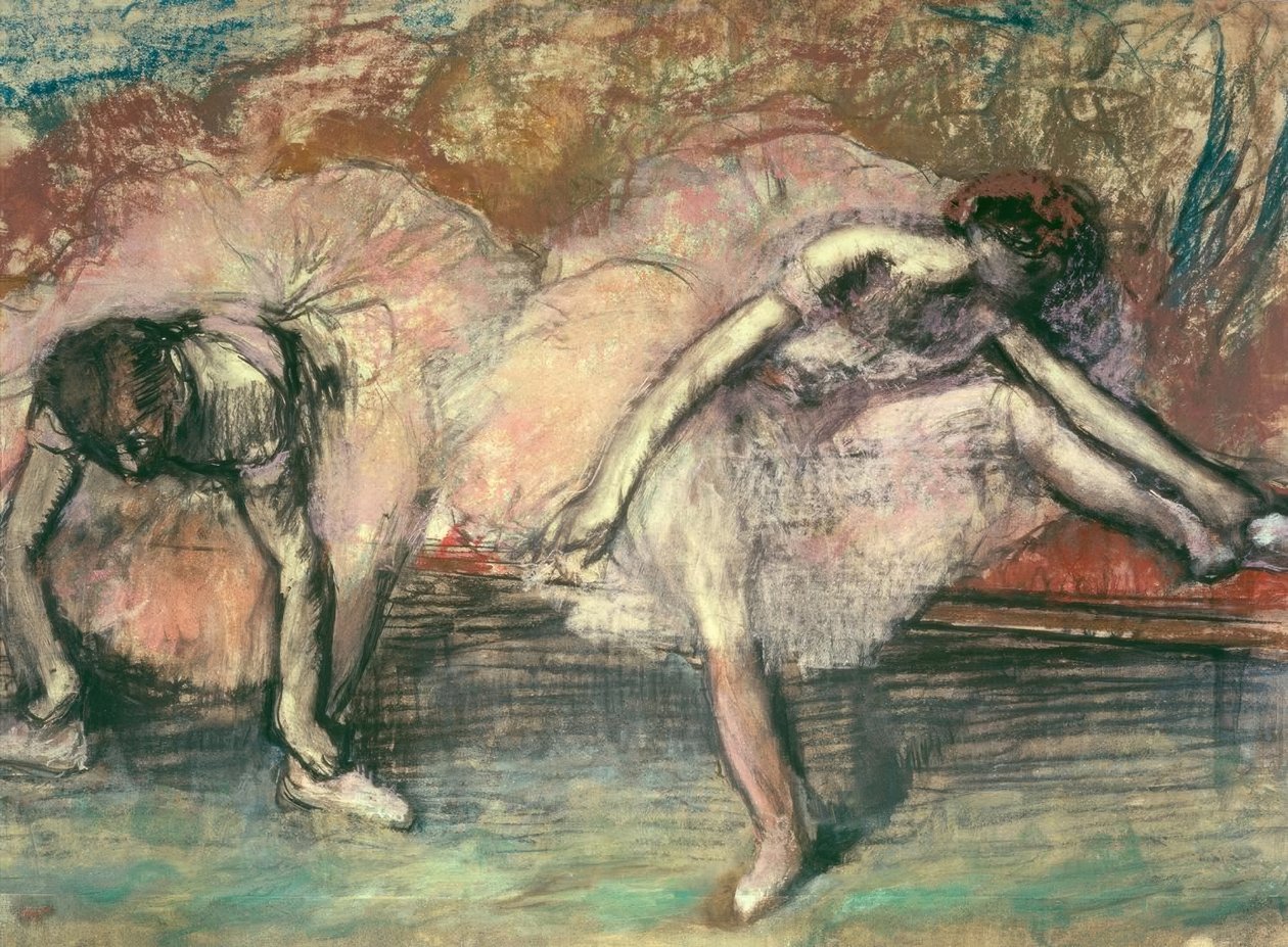 iki dansçı by Edgar Degas