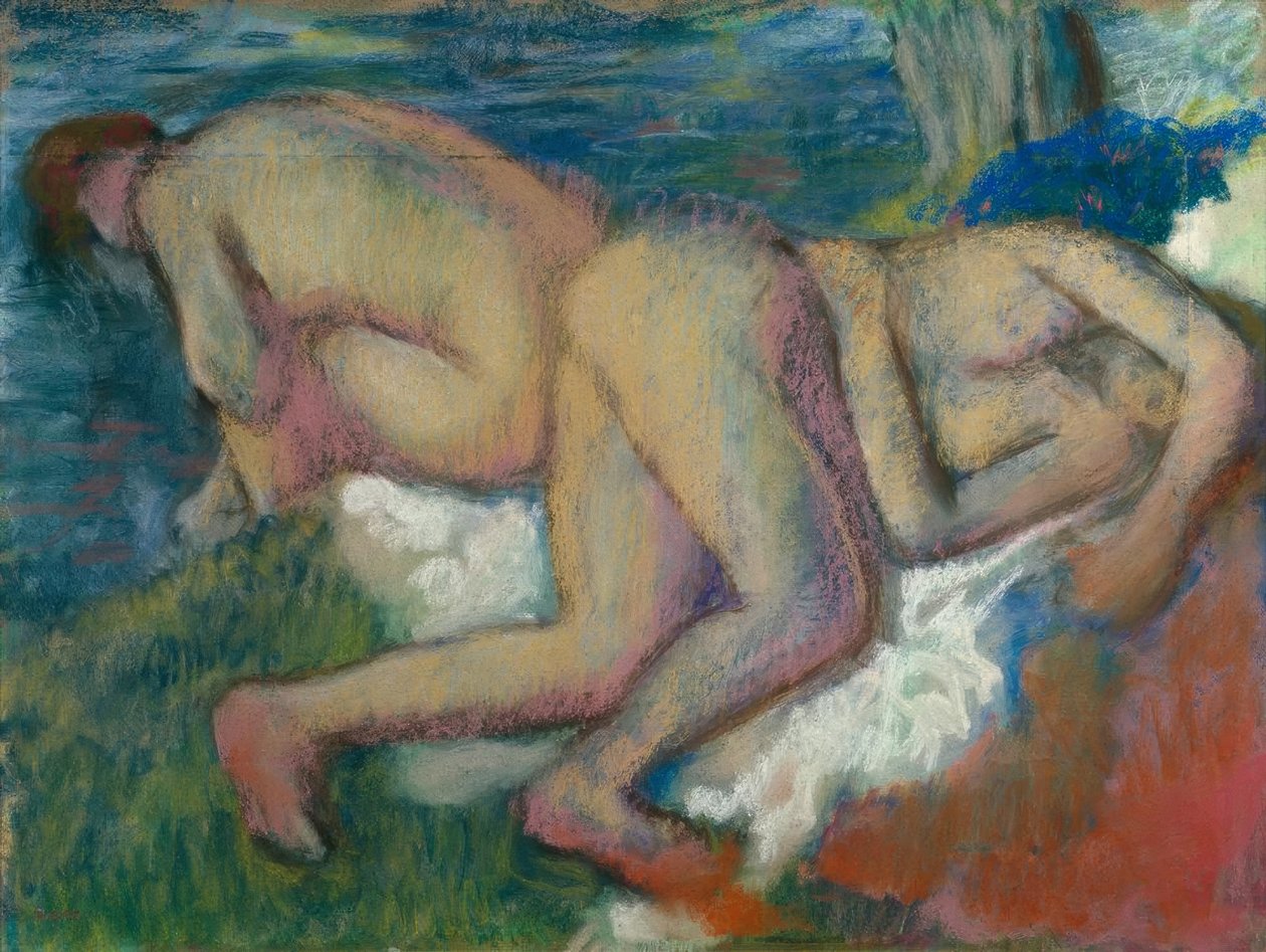 Banyoda iki kadın by Edgar Degas
