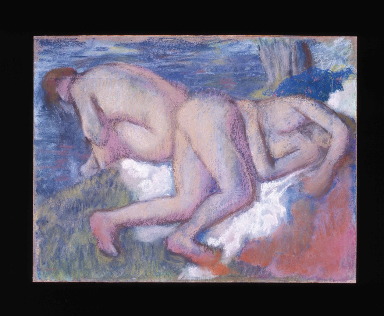 İki Kadın Banyoda İki Kadın Banyoda, c. 1895. by Edgar Degas