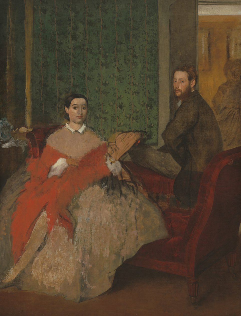 Edmondo ve Therese Morbilli by Edgar Degas