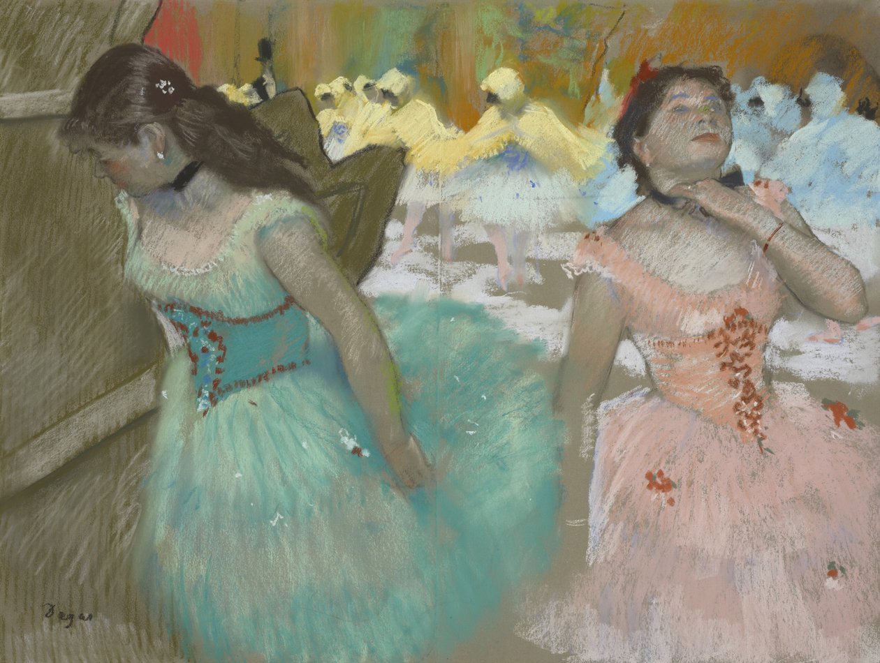 Maskeli Dansçıların Girişi, 1879 dolayları by Edgar Degas
