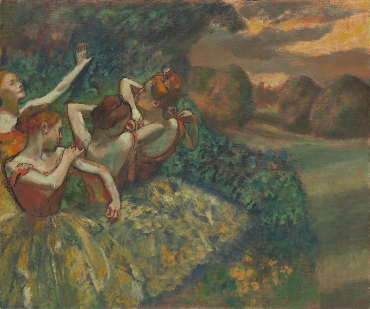 Dört Dansçı, c. 1899. by Edgar Degas