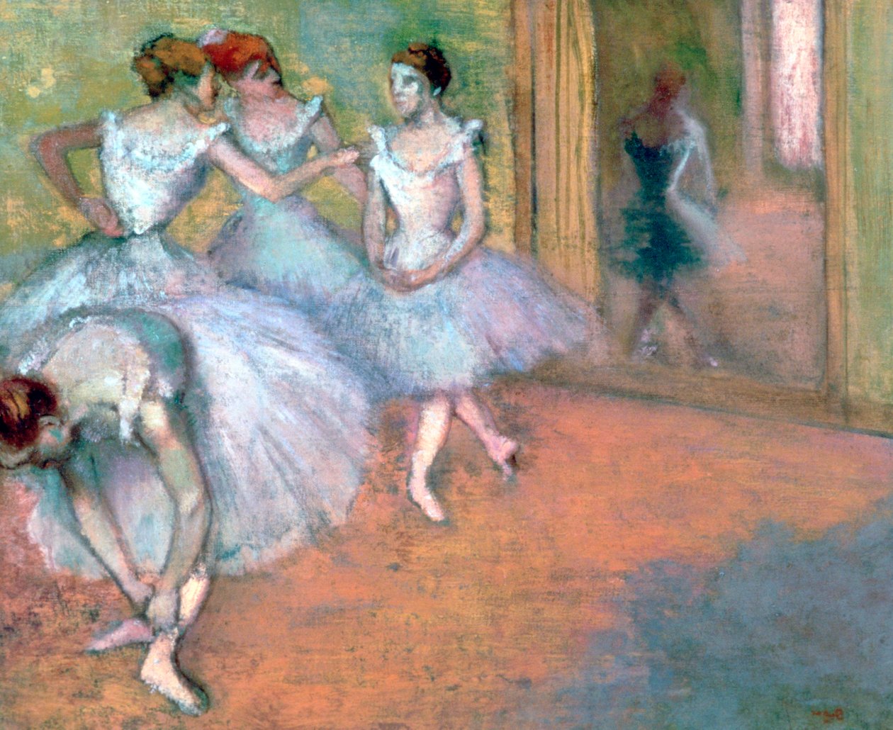Fuayede Dört Dansçı, 19. yüzyıl sonu - 20. yüzyıl başı by Edgar Degas