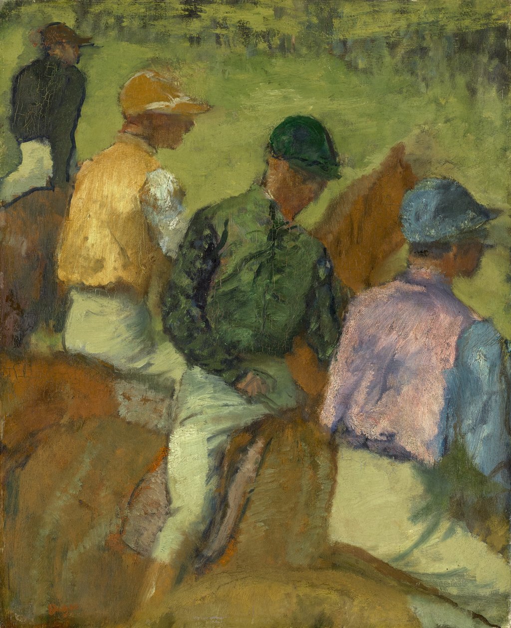 Dört Jokey, 1889 by Edgar Degas