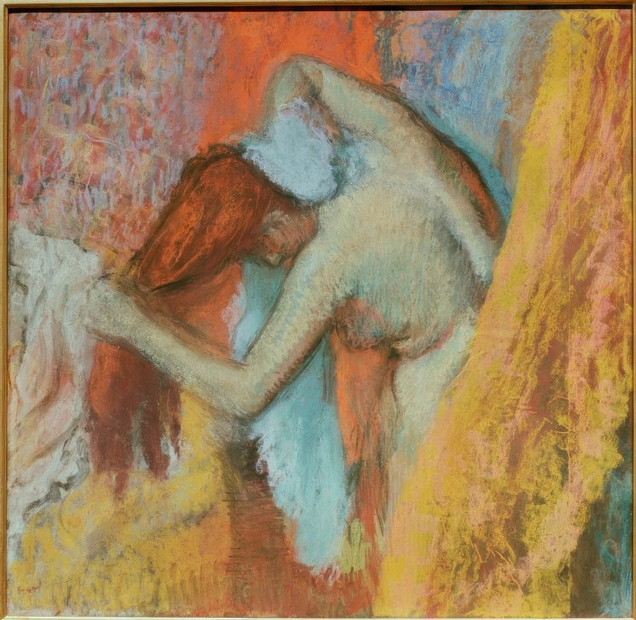 Kadın tuvalette by Edgar Degas