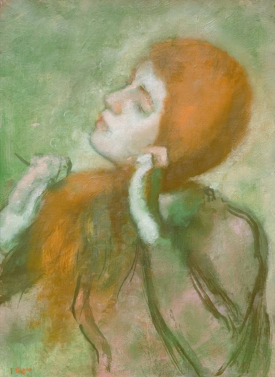 kadın penye by Edgar Degas