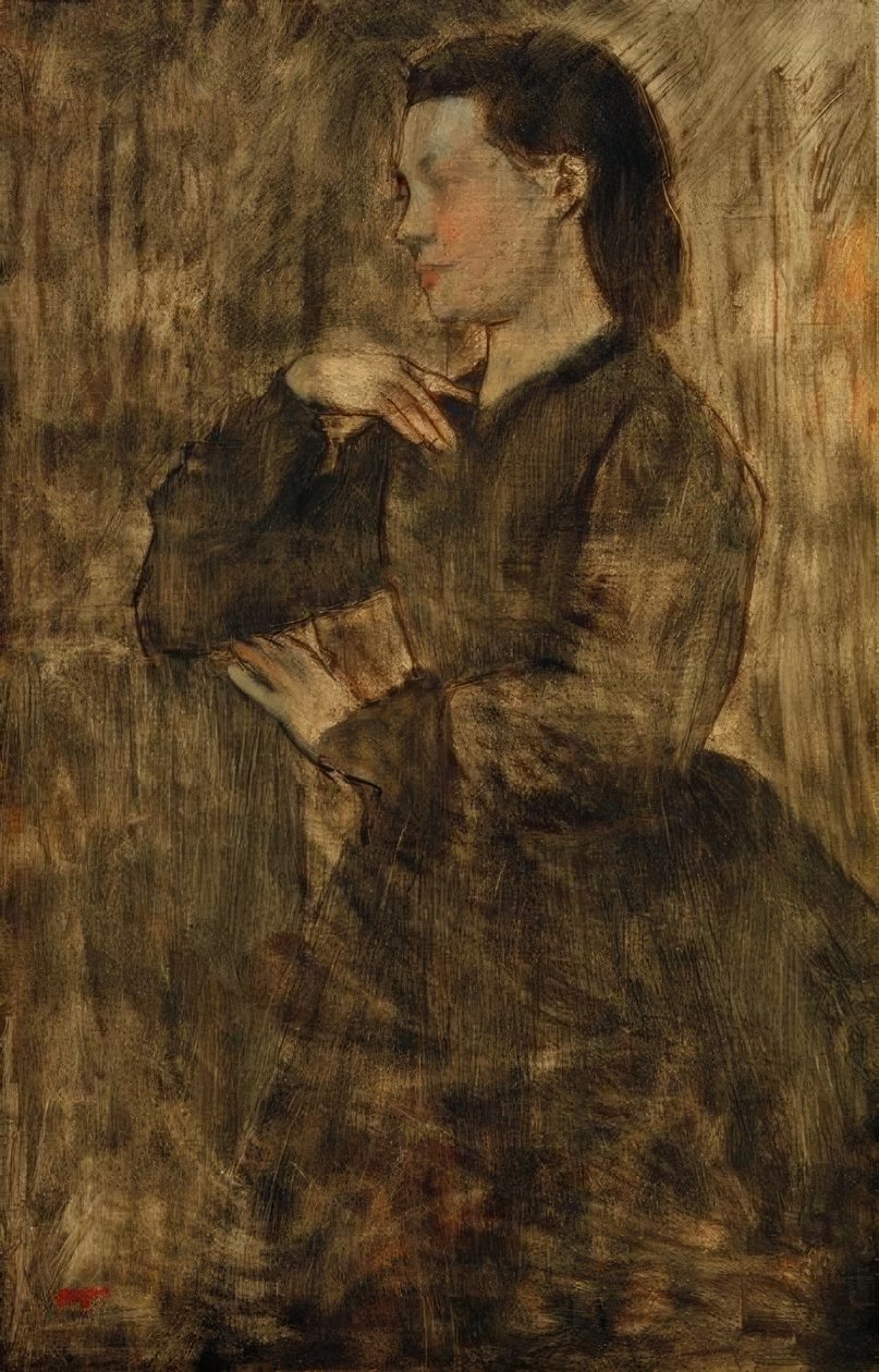 kadın portresi by Edgar Degas