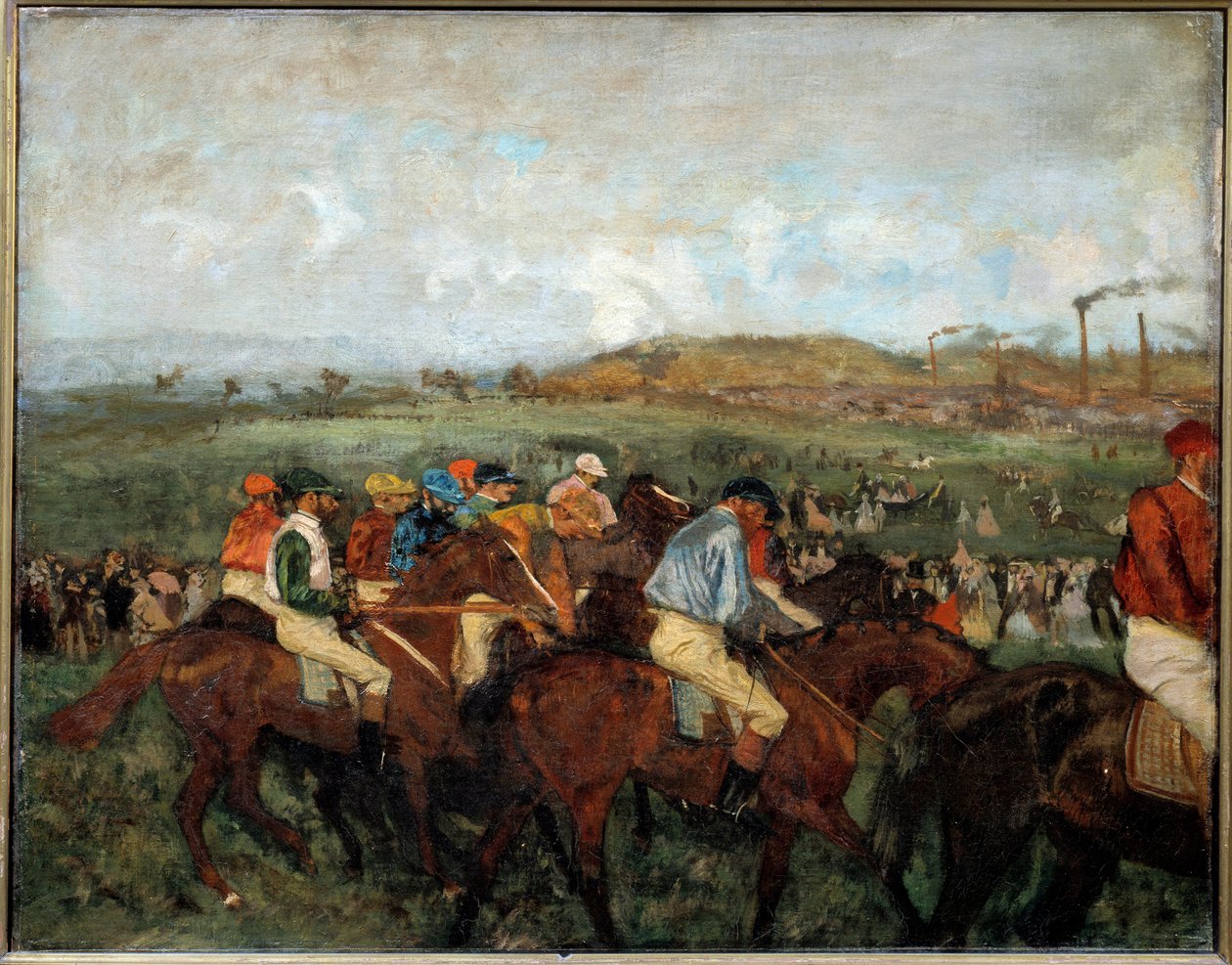 Beyler yarış. Ayrılmadan önce by Edgar Degas