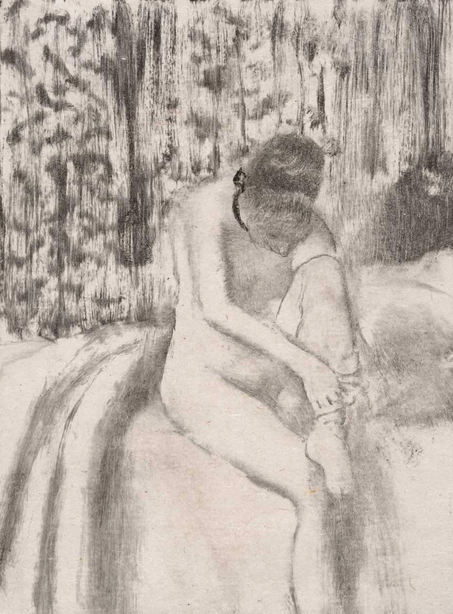 Çoraplarını Giyen Kız, 1876-77. by Edgar Degas