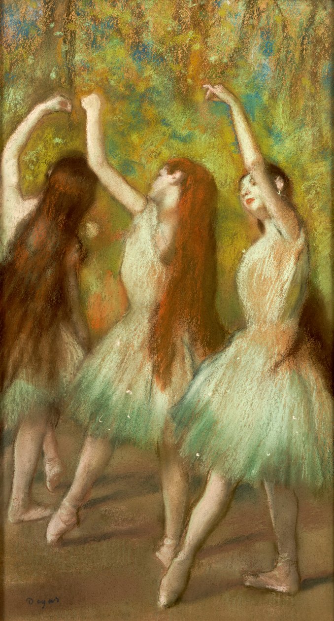 Yeşil Dansçılar, 1878 by Edgar Degas
