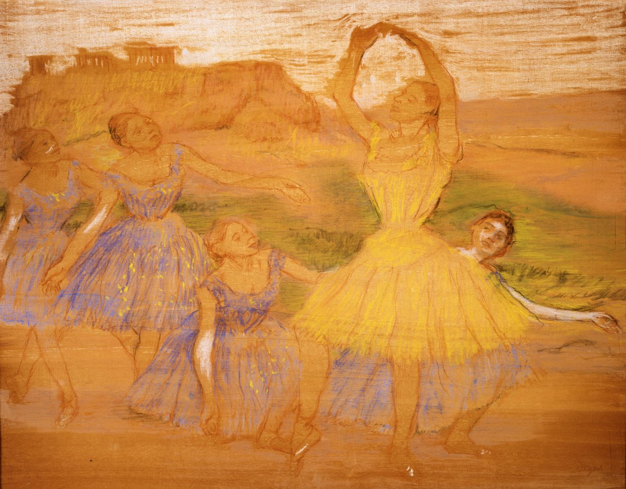 Dansçılar Grubu, c.1895-1897 by Edgar Degas