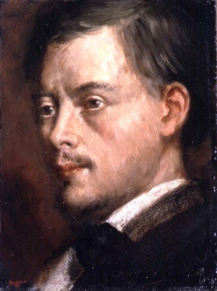 Bir Adamın Başı, 1864 dolayları (gemiye serilmiş tuval üzerine yağlıboya) by Edgar Degas