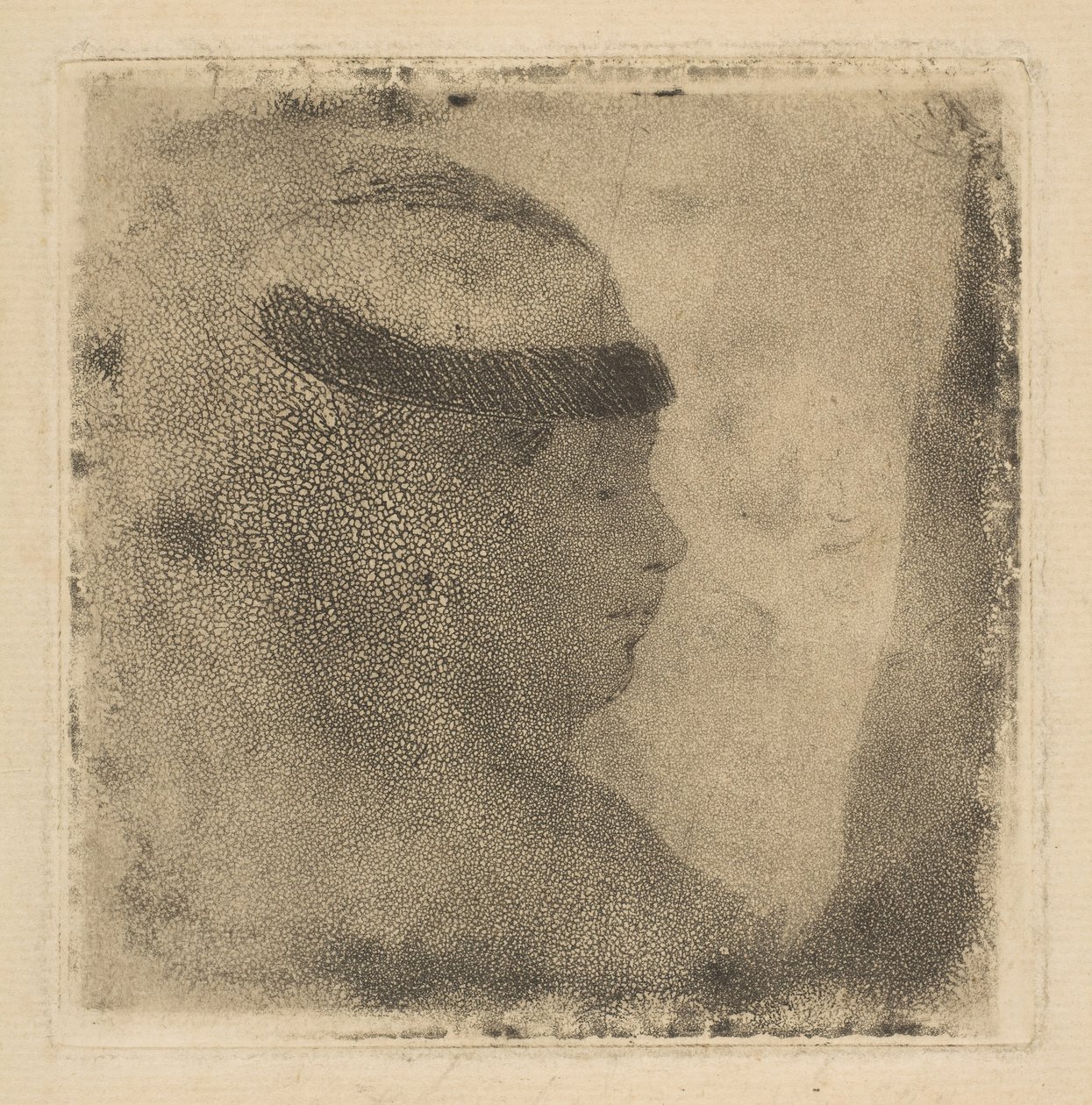 Profildeki Bir Kadının Başı, 1879-80. by Edgar Degas