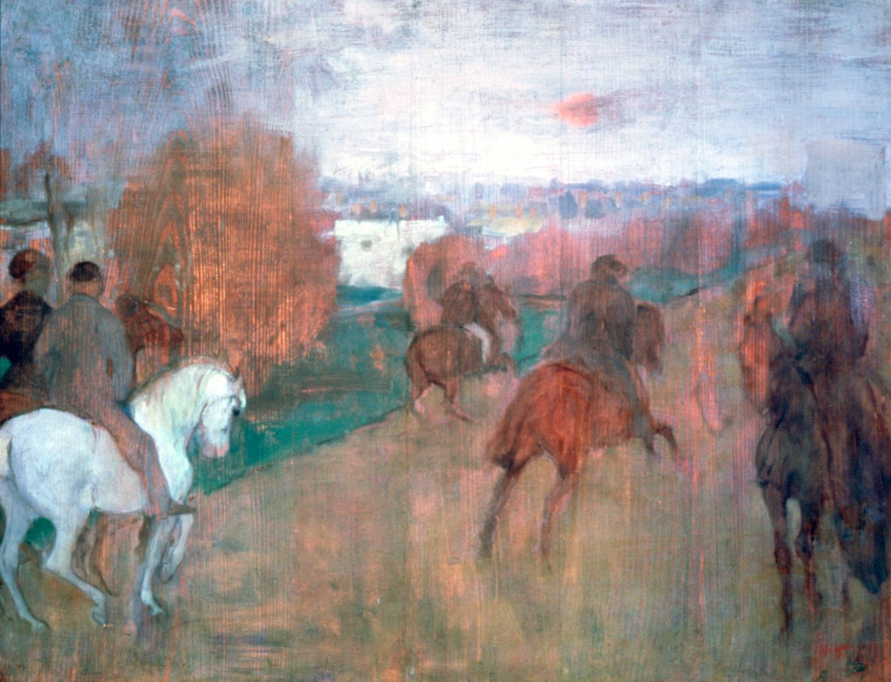 At Binicileri, 1864-1868 by Edgar Degas