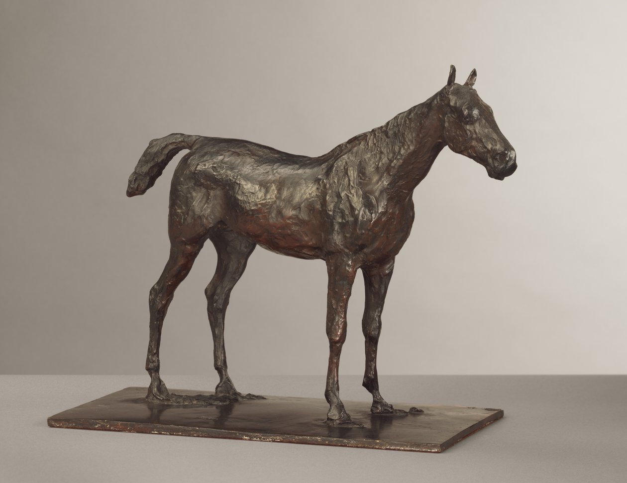 Horse Standing, model c.1870s, döküm 1919-21 by Edgar Degas