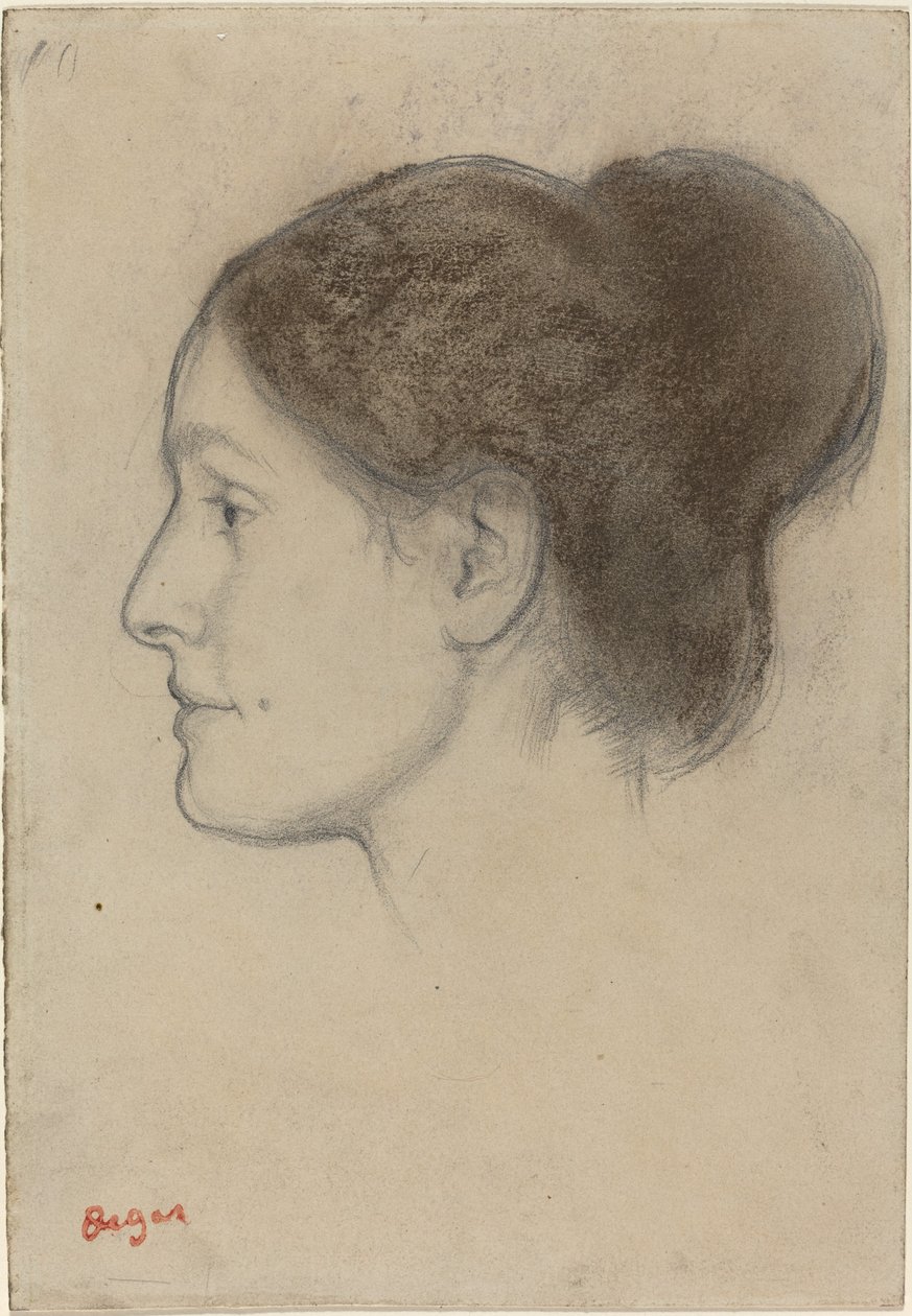 Hortense Valpinçon, 1883. by Edgar Degas