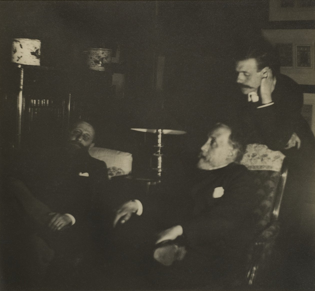Jules Taschereau, Edgar Degas ve Jacques-Emile Blanche, Aralık 1895 by Edgar Degas