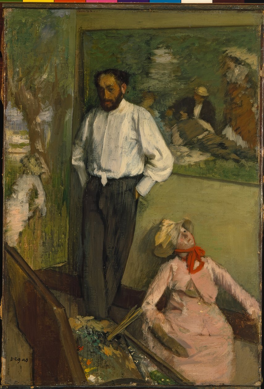 Adam ve Kukla by Edgar Degas