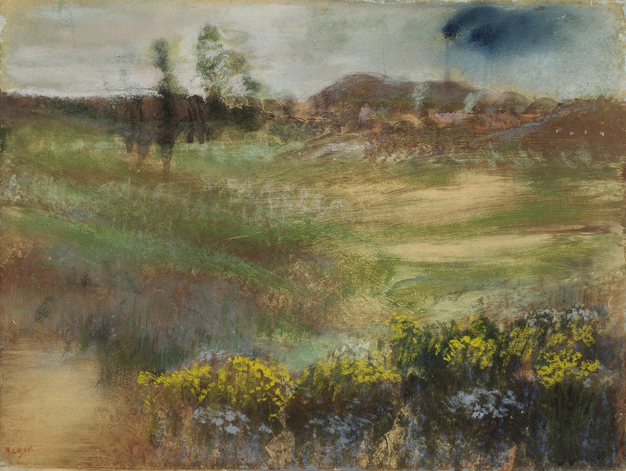 Bacalı Manzara, 1890 dolayları by Edgar Degas
