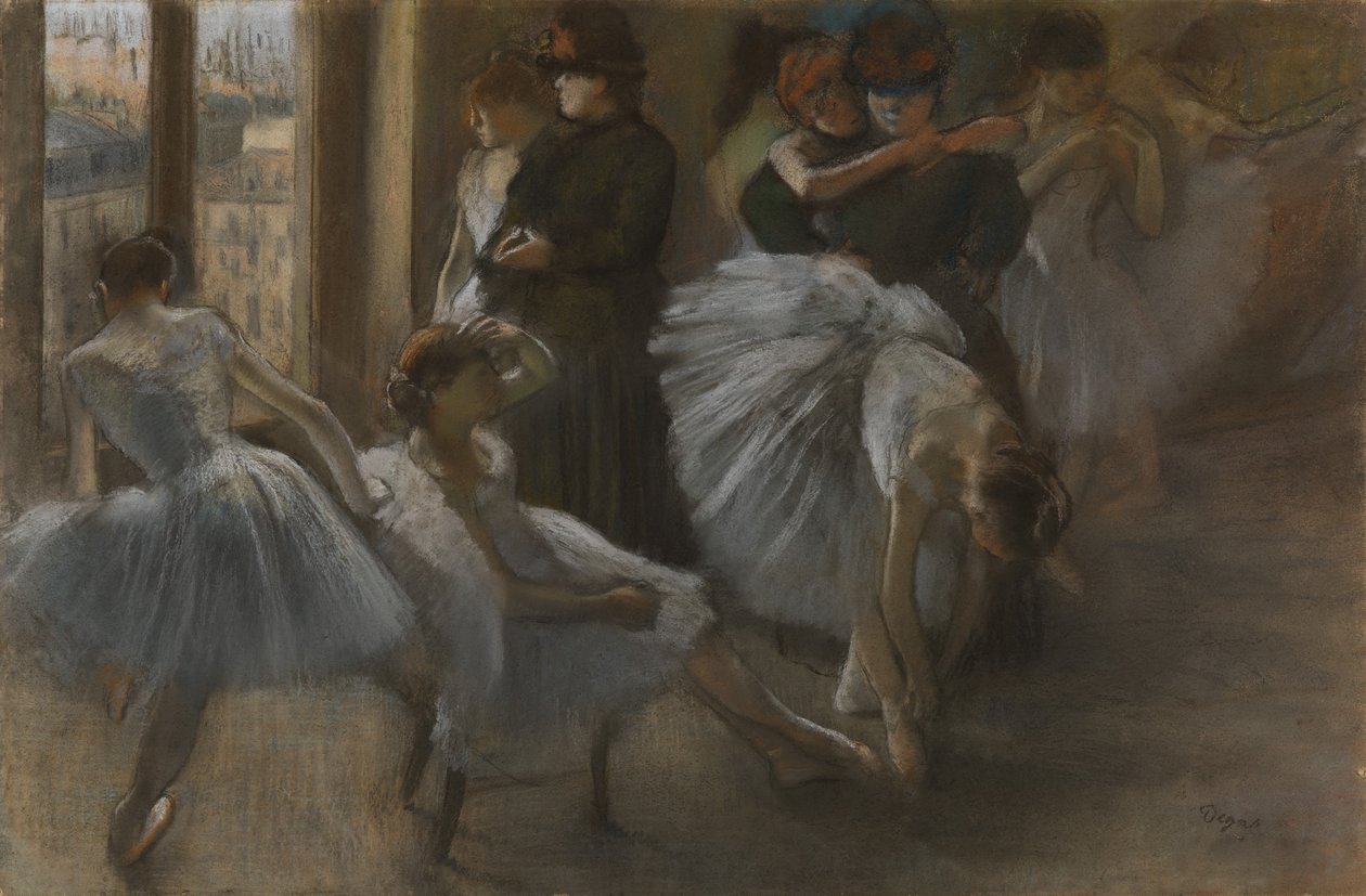 Opera Fuayesi, yaklaşık 1877-82 (gemide pastel) by Edgar Degas