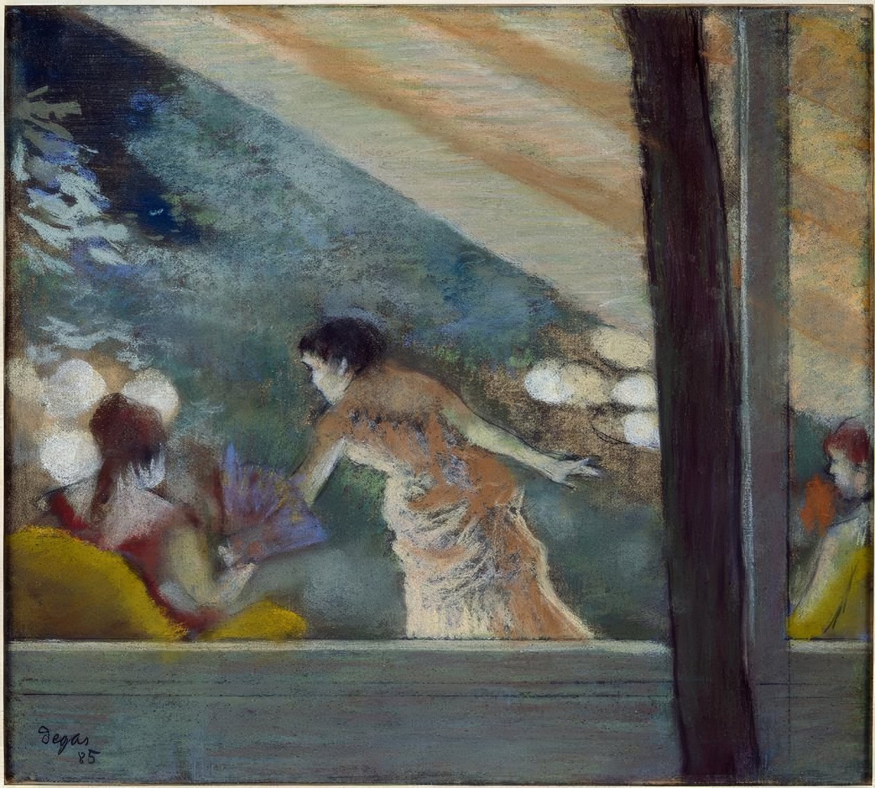 Büyükelçilere kafe konseri by Edgar Degas