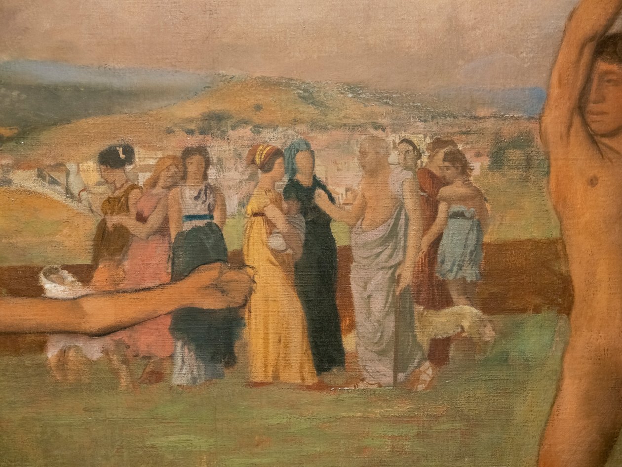 Erkekleri kışkırtan küçük Spartalı kızlar (detay). 1860-1862 civarında, 1880