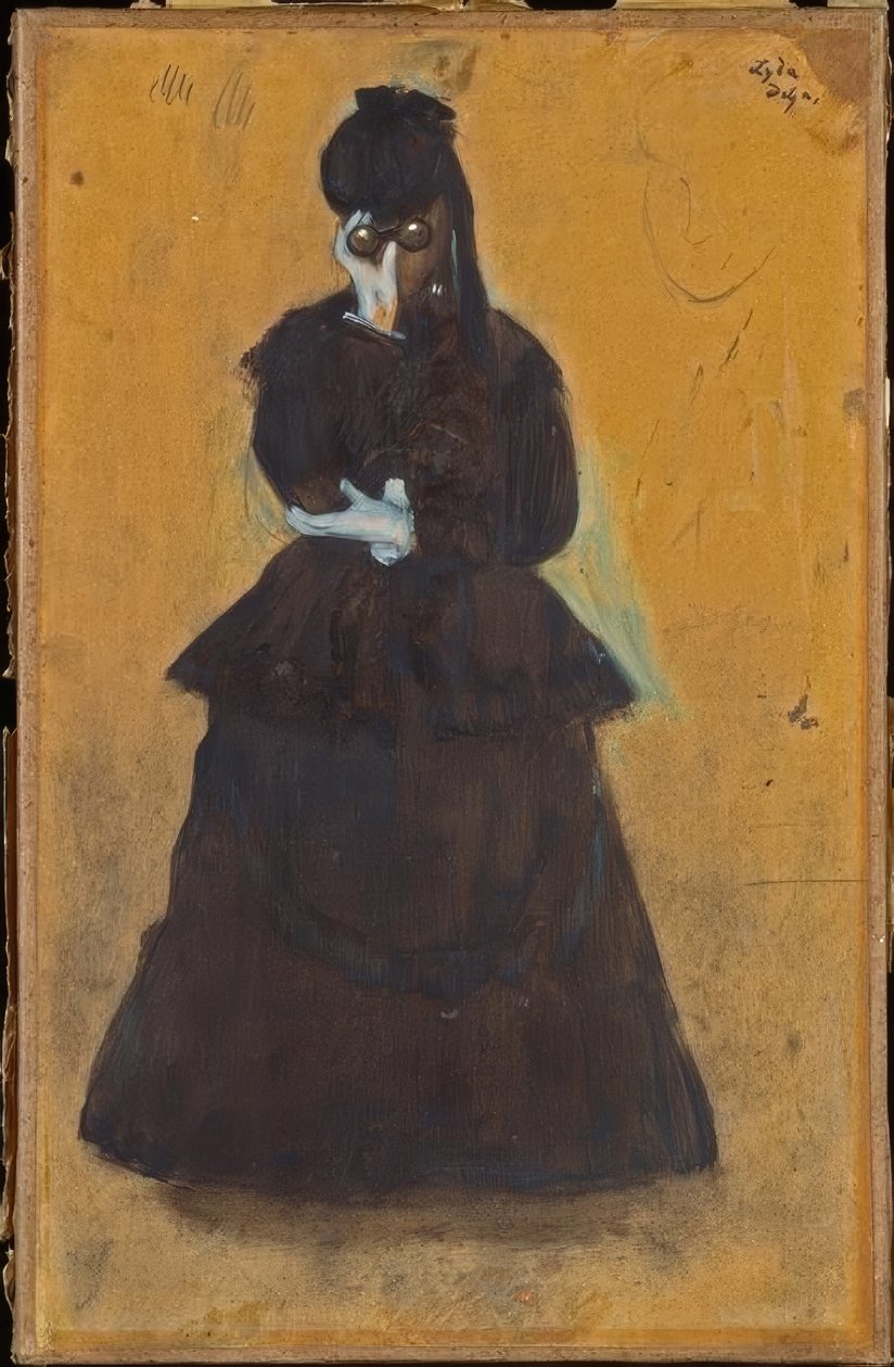Lyda (teleskoplu kadın) by Edgar Degas