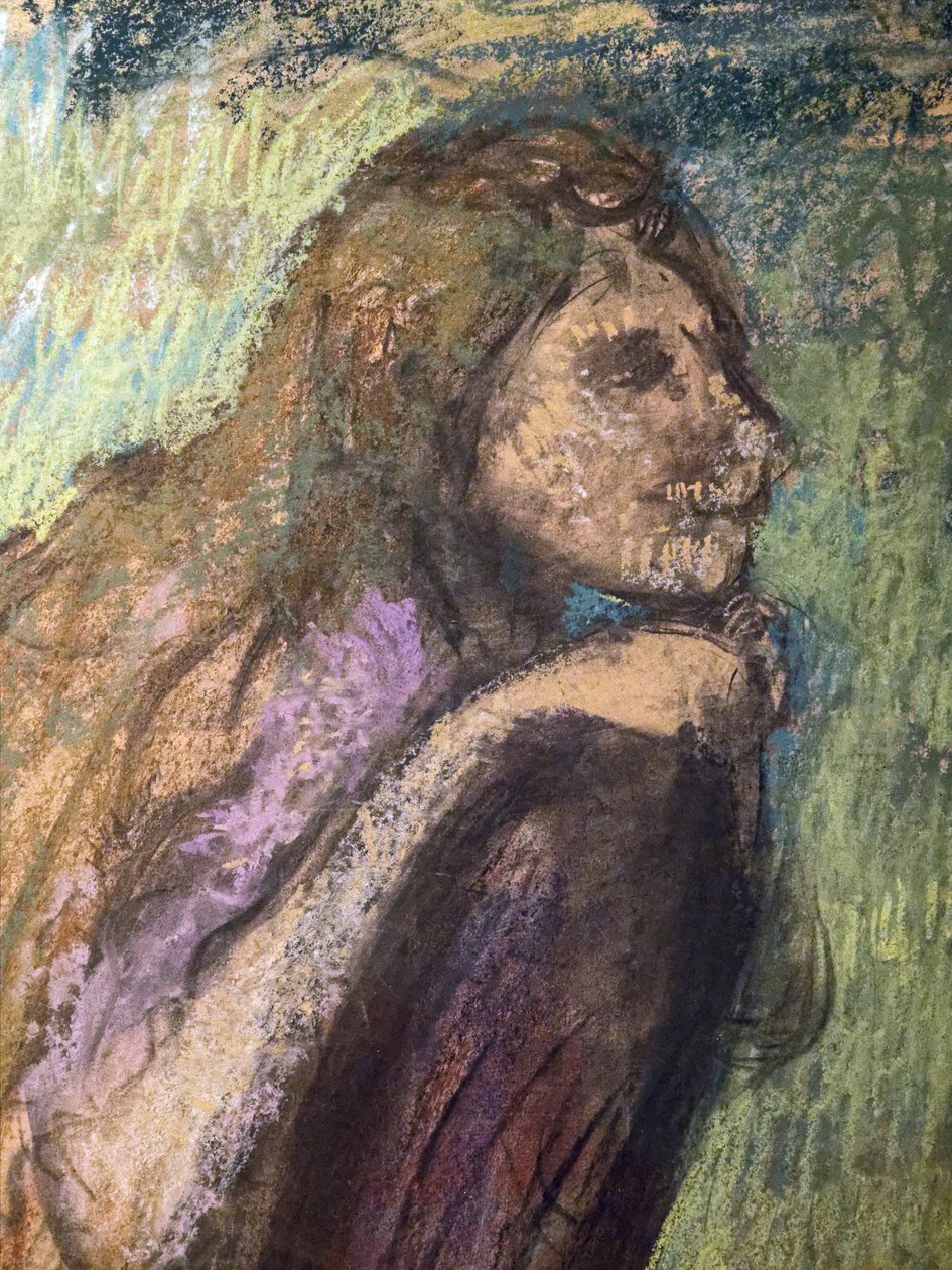 Madam Alexis Rouart ve çocukları (detay) (yaklaşık 1905). Edgar Degas (1834-1917). Aydınger kağıdı üzerine pastel ve füzen, karton üzerine tam olarak yapıştırılmış. Musee des Beaux-Arts de la Ville de Paris, Petite Palais. by Edgar Degas