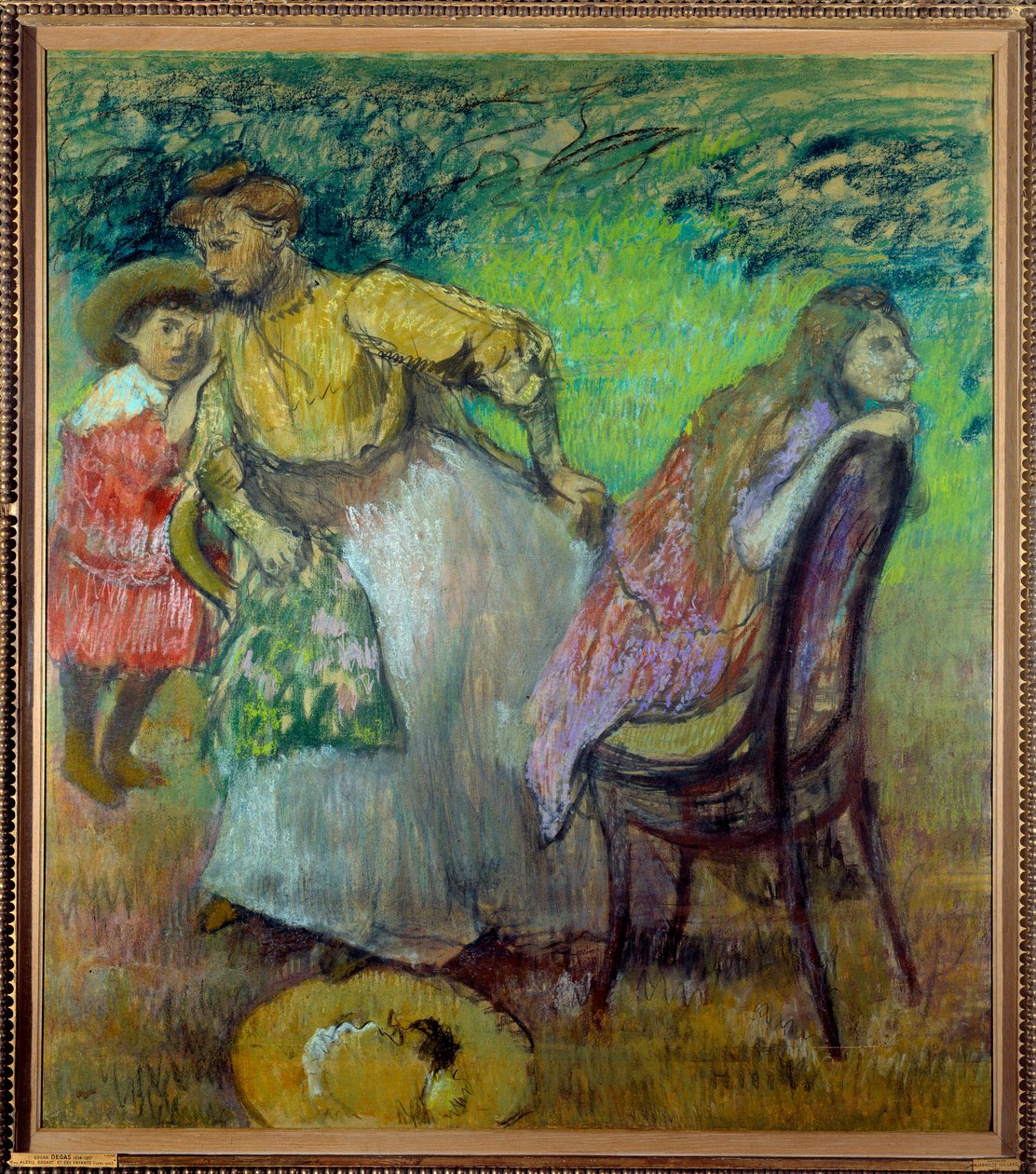Madam Alexis Rouart ve çocukları. Edgar Degas