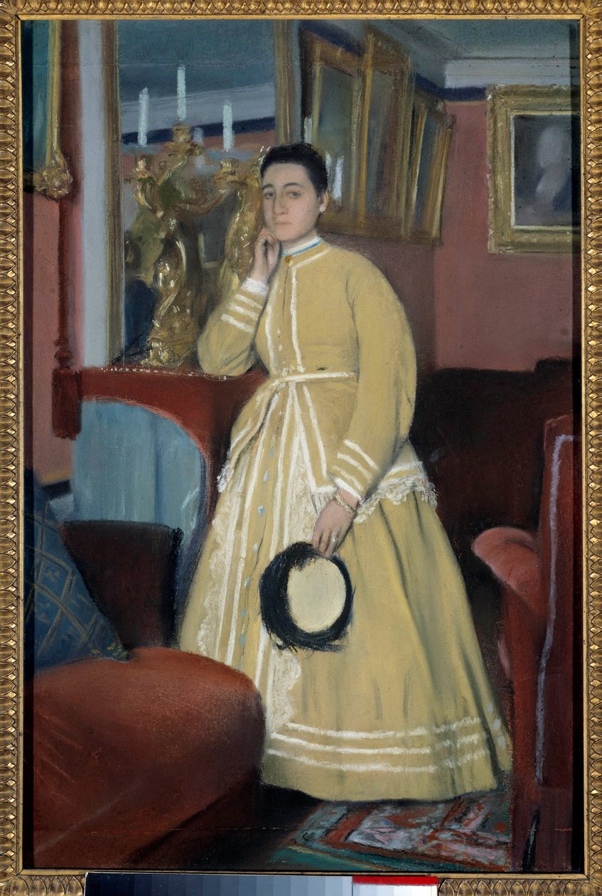 Madam Edmond Morbilli Tablosu Edgar Degas (1834-1917) 1869 Özel koleksiyon by Edgar Degas