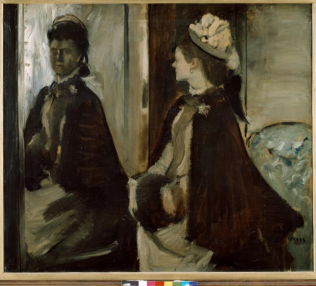 Aynada Madam Jeantaud by Edgar Degas