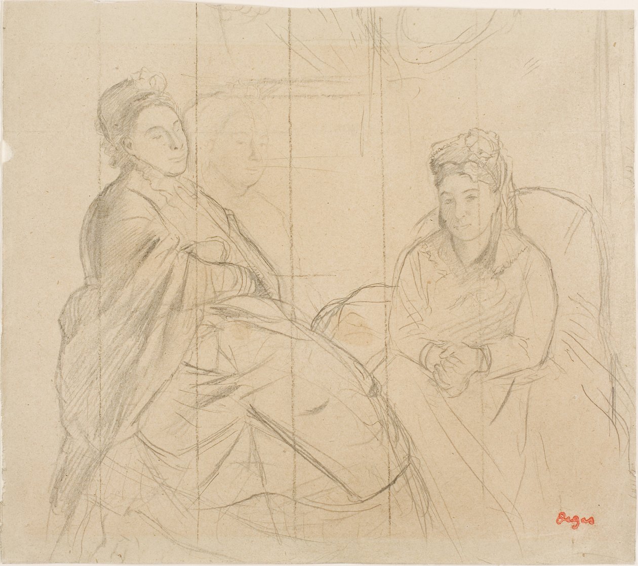 Madam Lisle ve Madam Loubens by Edgar Degas