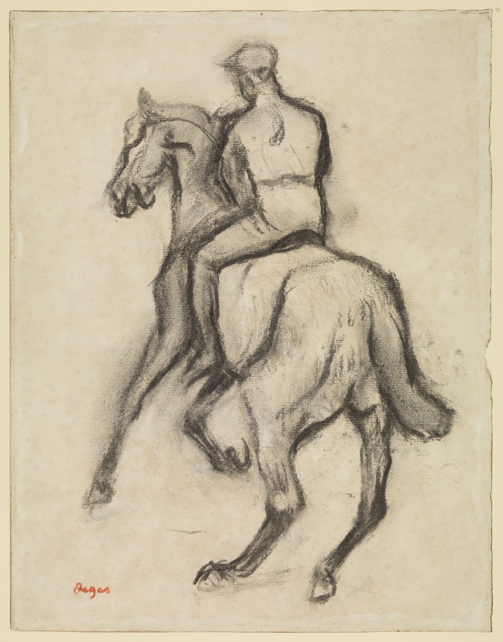 Atlı Adam, 1888 dolayları by Edgar Degas