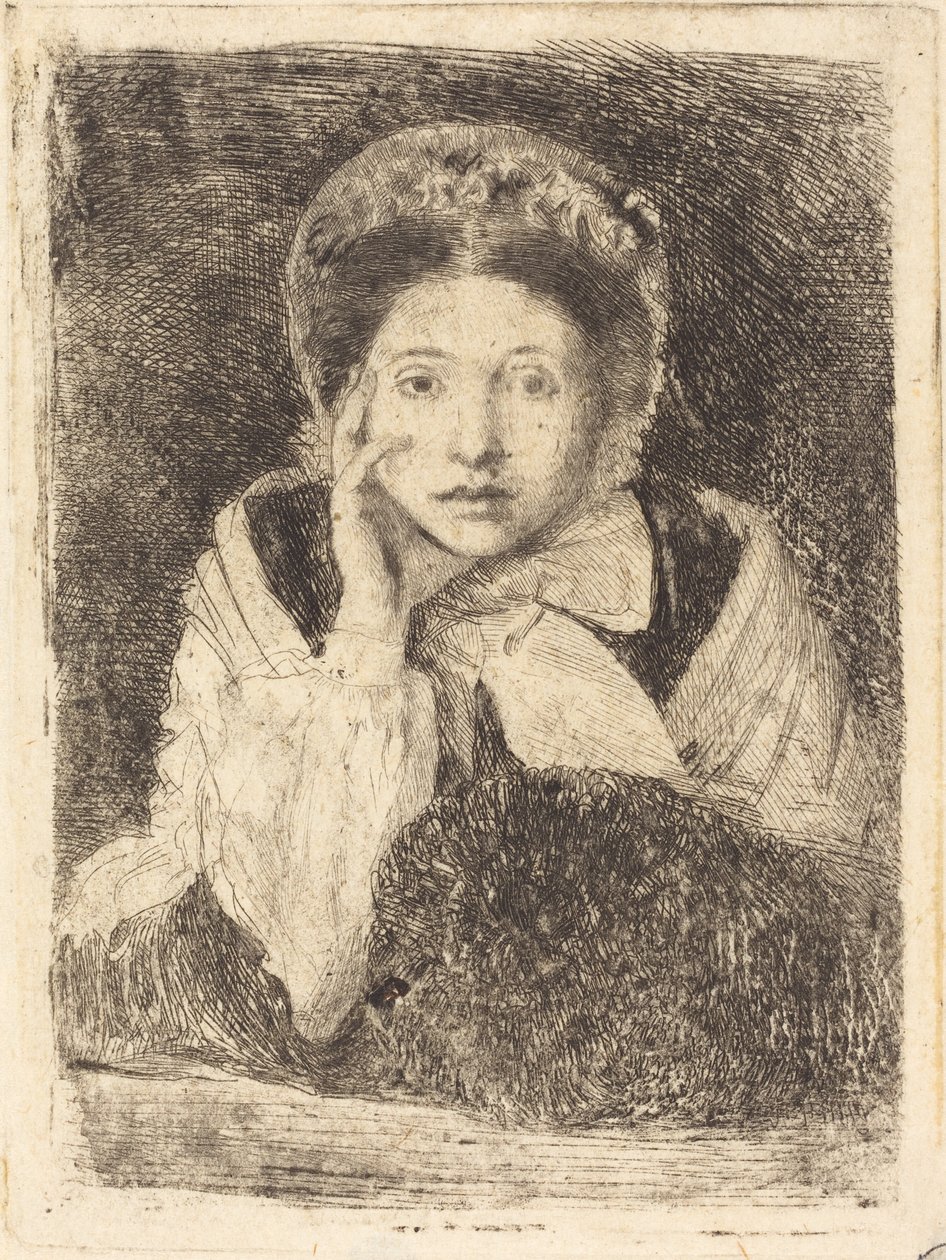 Marguerite De Gas, Sanatçının Kızkardeşi by Edgar Degas