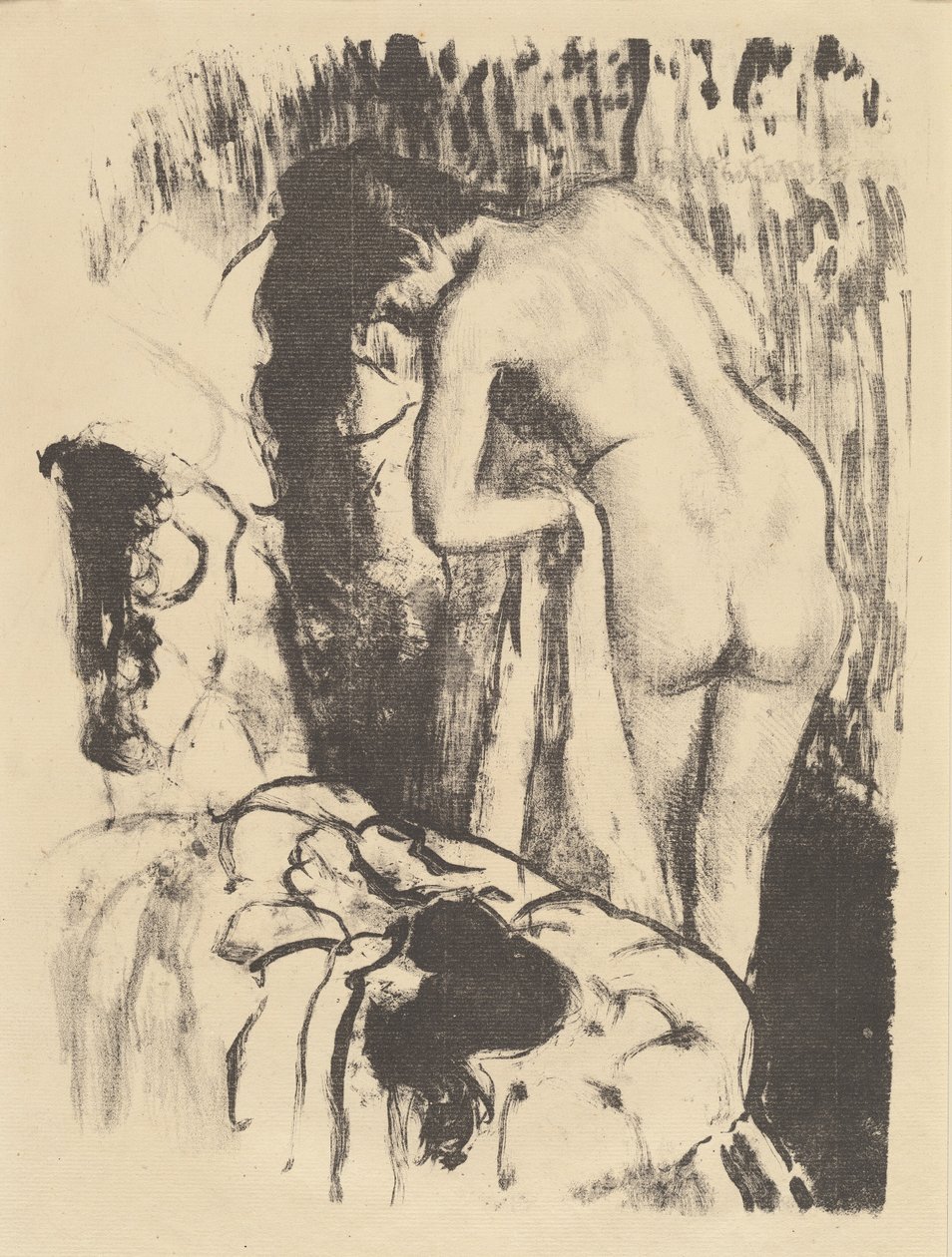Çıplak Kadın Ayakta, Kendini Kurutuyor (Femme nue debout, a toilette) by Edgar Degas