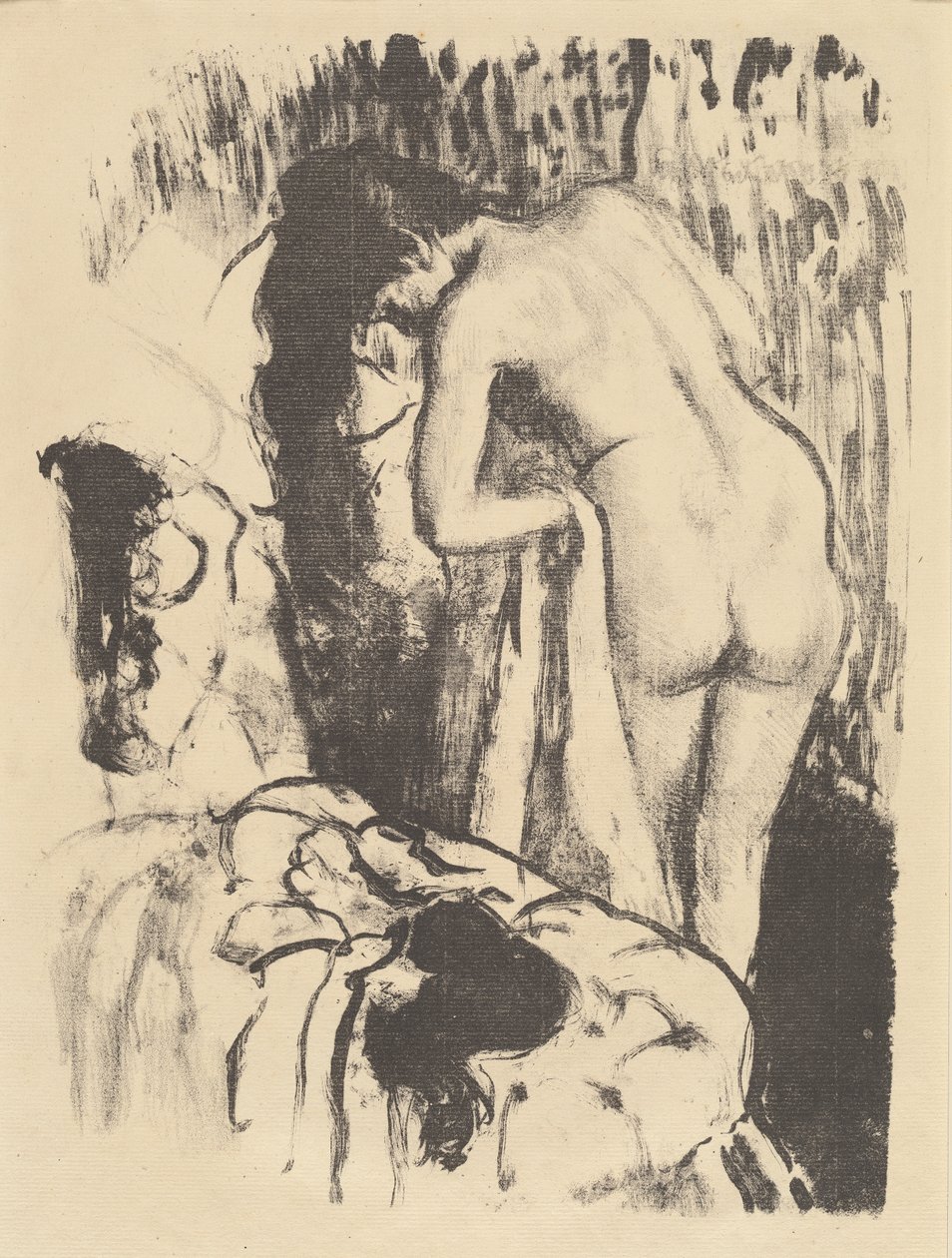 Çıplak Kadın Ayakta, Kendini Kurutuyor (Femme nue debout, a sa toilette), c.1890 by Edgar Degas