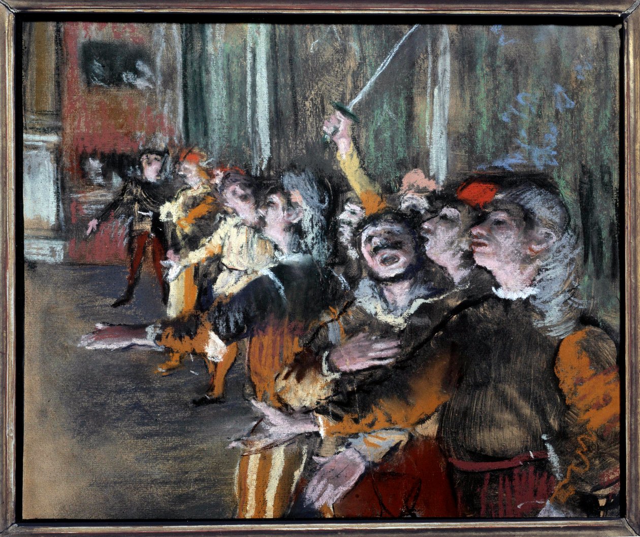 Edgar Degas (1834-1917) 1877 Sun tarafından monotip üzerine pastel ekstralar veya korolar. 0,27x0,32 m Paris, Orsay Müzesi by Edgar Degas