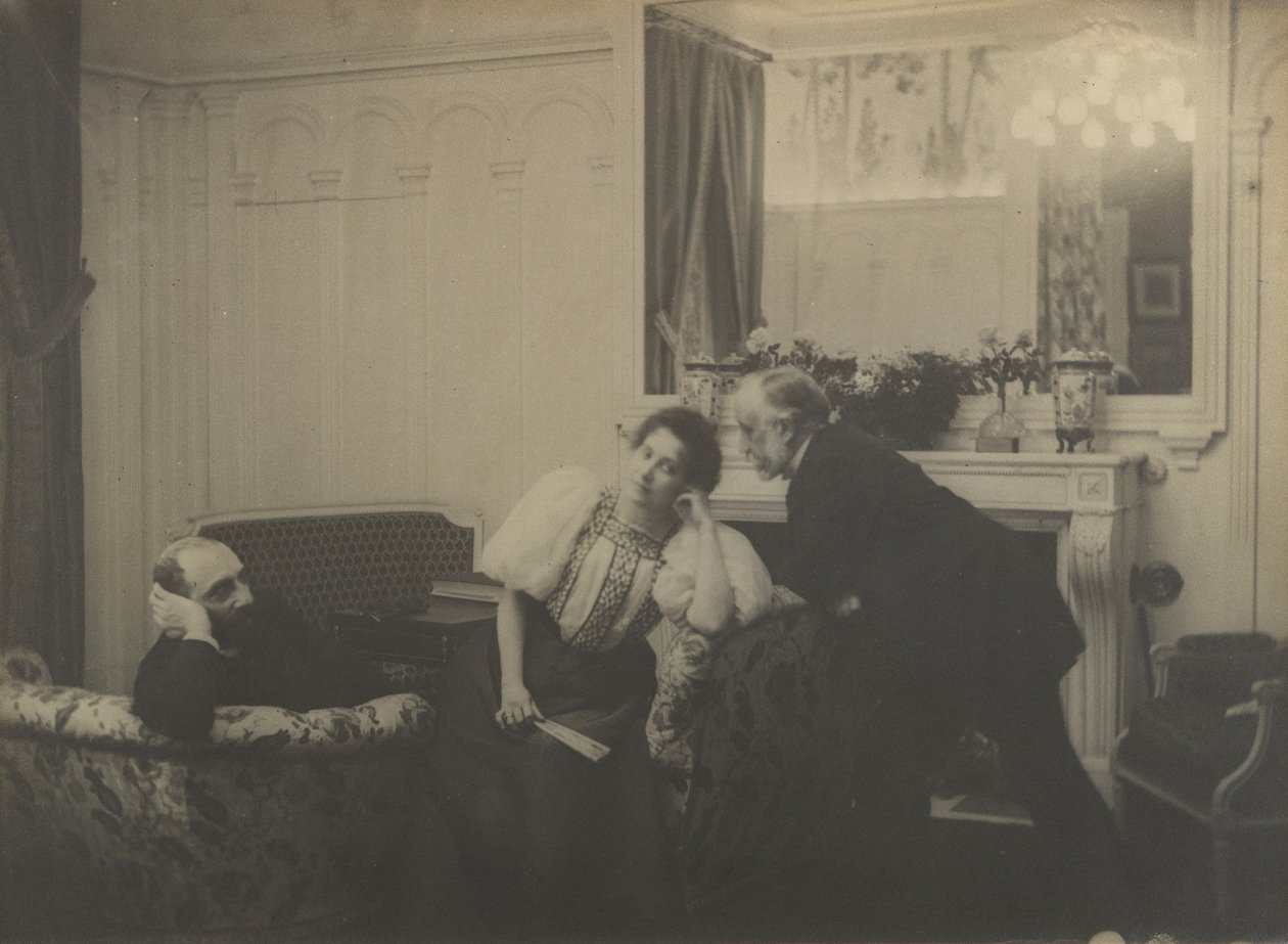 Paul Poujaud, Mme. Arthur Fontaine ve Degas, 1895. by Edgar Degas