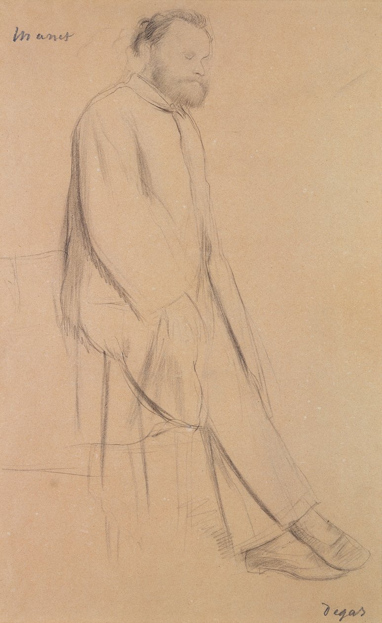 Edouard Manet'nin Portresi (1832-83) by Edgar Degas