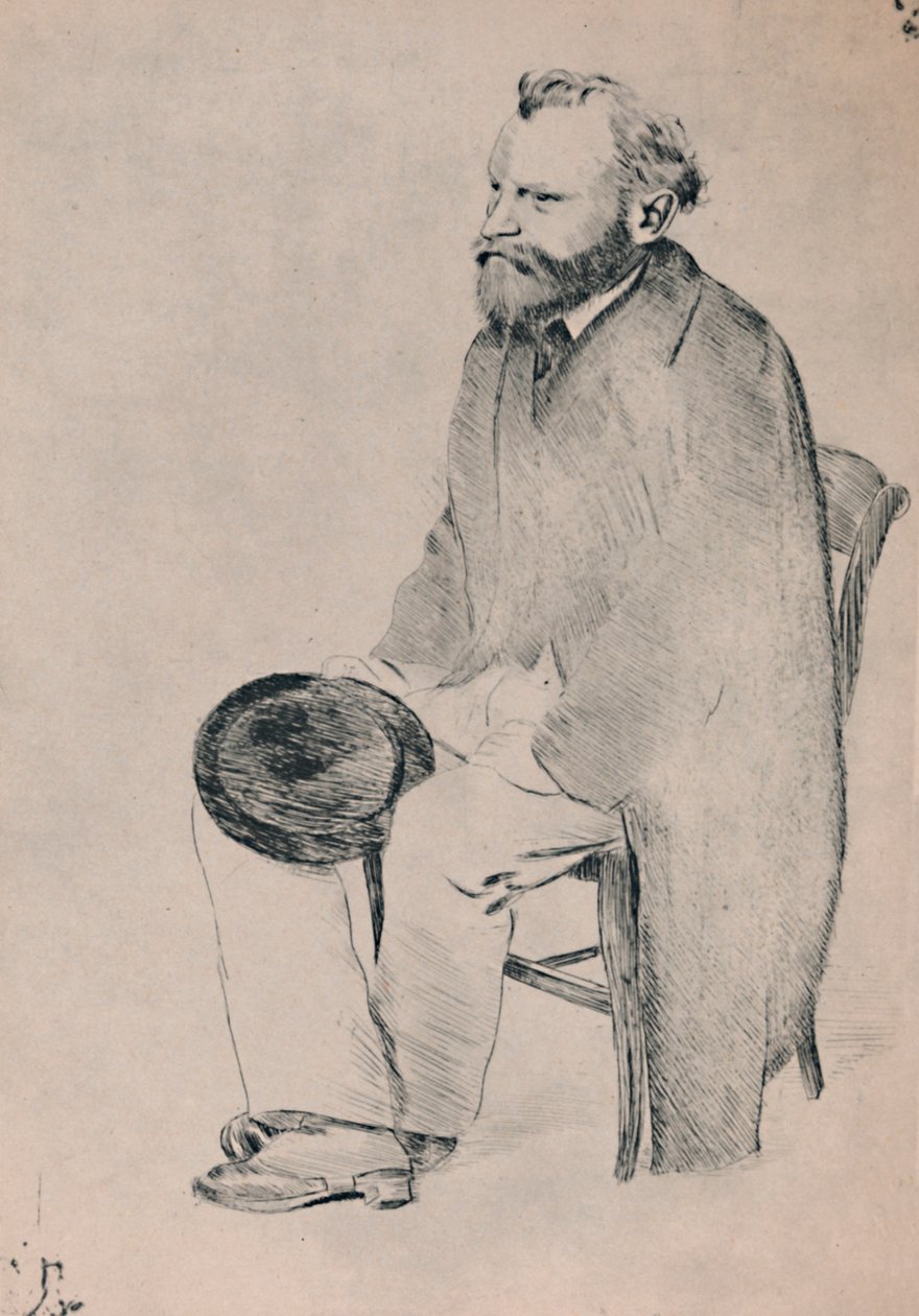 Oturan Manet Portresi, 1865 dolayları, 1946. by Edgar Degas