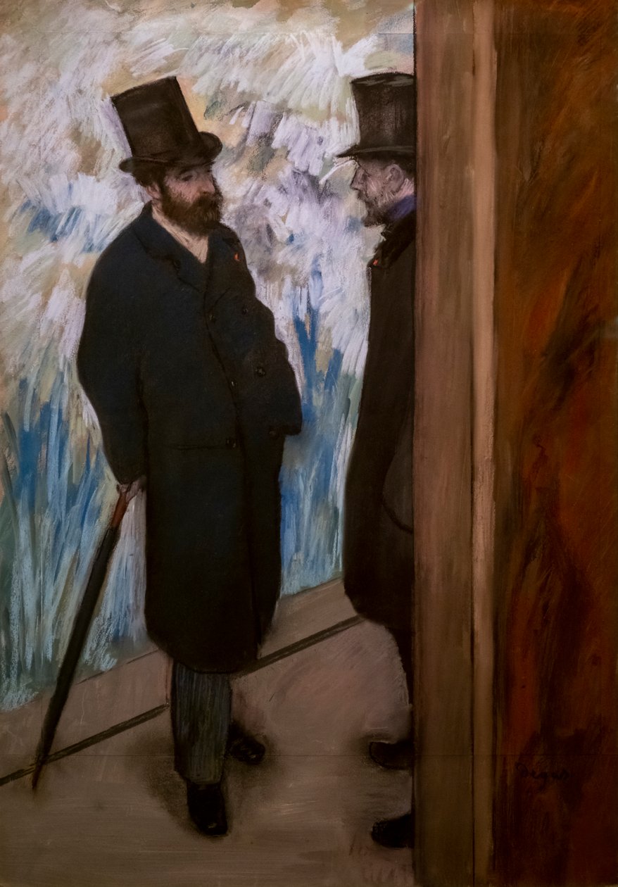 Olay yerindeki arkadaşların portresi (“Ludovic Halevy ve Albert Boulanger-Mağarasının Portresi” olarak da bilinir). 1879. Kağıt üzerinde pastel. by Edgar Degas