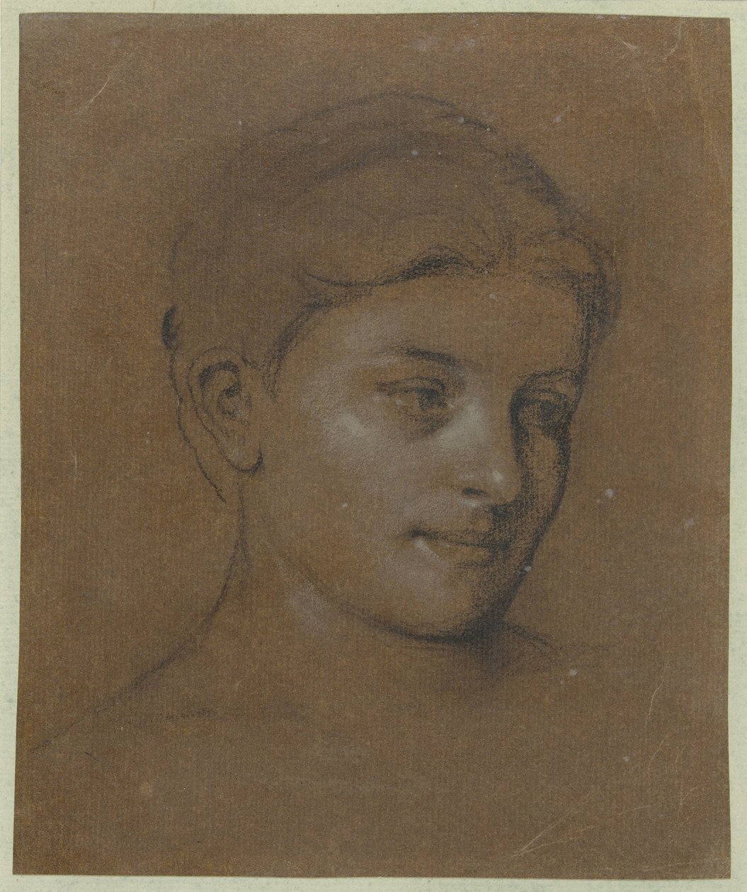 bir kadın portresi by Edgar Degas
