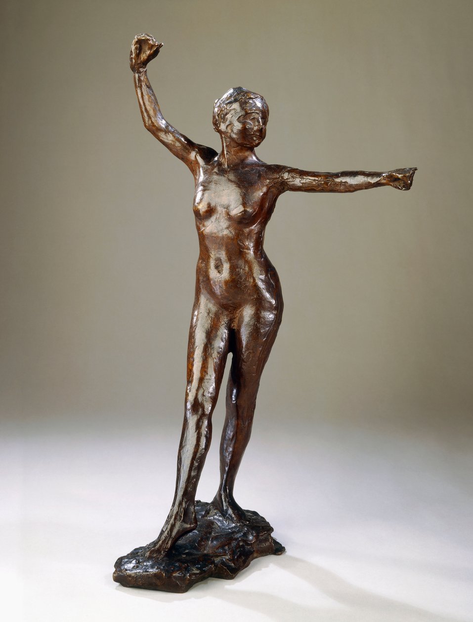 Dansa Hazırlık, sağ ayak öne, by Edgar Degas