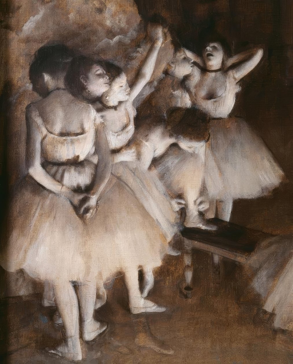 Sahnede bir bale provası by Edgar Degas